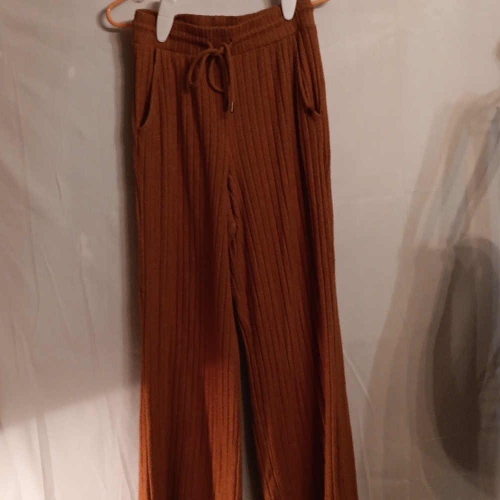Ripcurl Women's Ribbed Brown Pants Size Small - Picture 1 of 10
